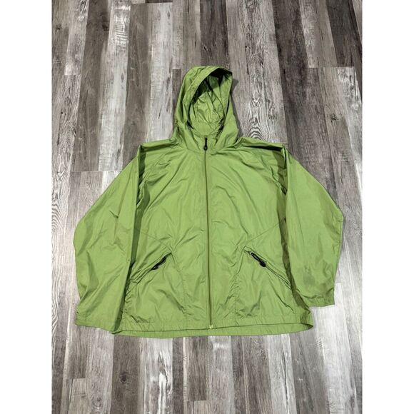 Size XL - Woolrich Women's Windbreaker Zip-Up Jacket "Eucalyptus Green" - Picture 1 of 5